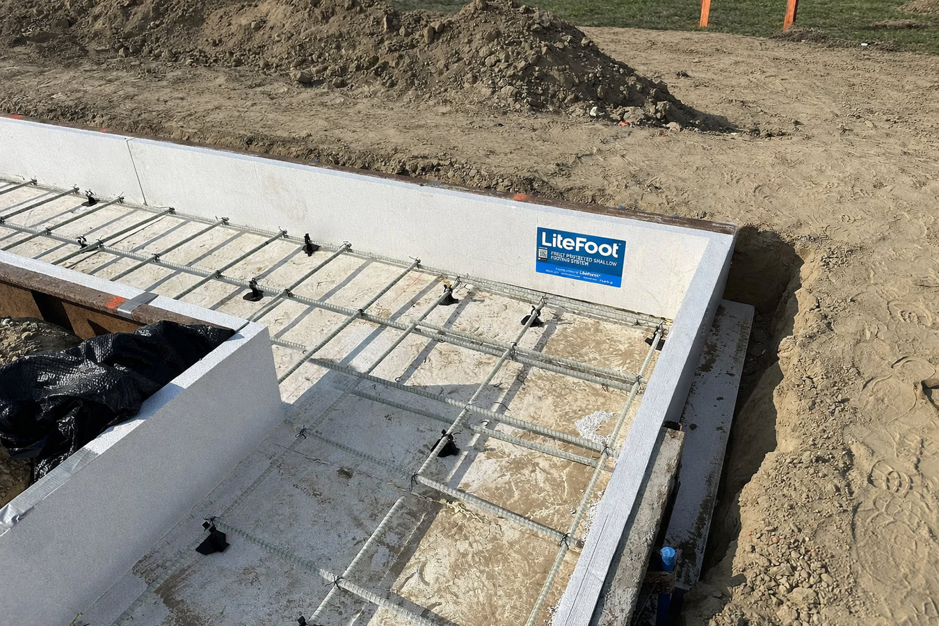 Concrete footings in Coventry, RI